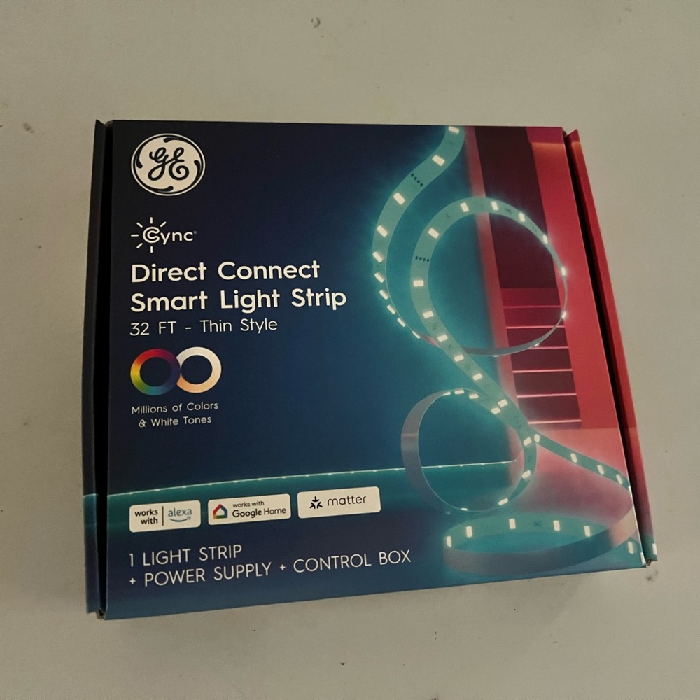 Cync Direct Connect Smart Light Strip - 32 FT - Multicolor